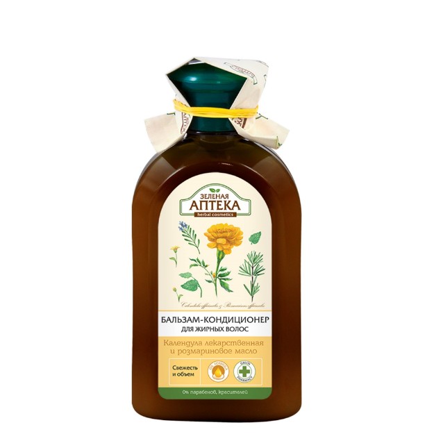 Picture of Σαμπουάν για λιπαρά μαλλιά Πράσινο φαρμακείο «Καλέντουλα και δεντρολίβανο» 350 ml