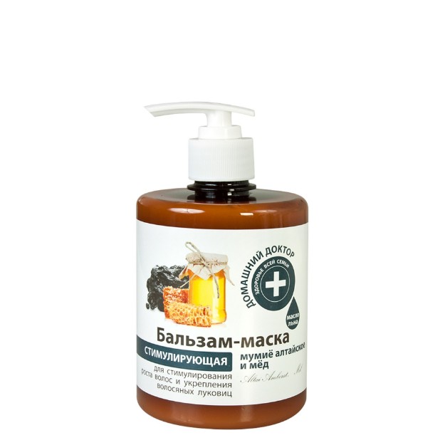 Изображение Бальзам - маска Домашний доктор «Мумие алтайское и мед» 500 ml