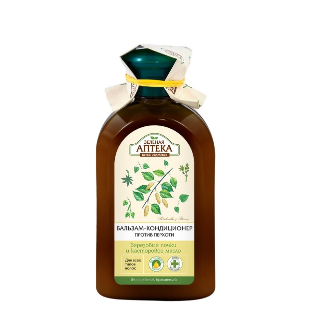 Picture of Αντιπυτιριδικό Conditioner Πράσινο φαρμακείο «Άνθη σημύδας και καστορέλαιο» 300 ml