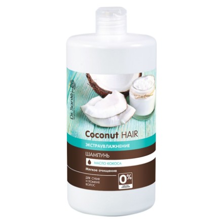Εικόνα της Σαμπουάν για ξηρά και εύθραυστα μαλλιά Dr. Sante Coconut Hair «Έξτρα ενυδάτωση» 1000 ml
