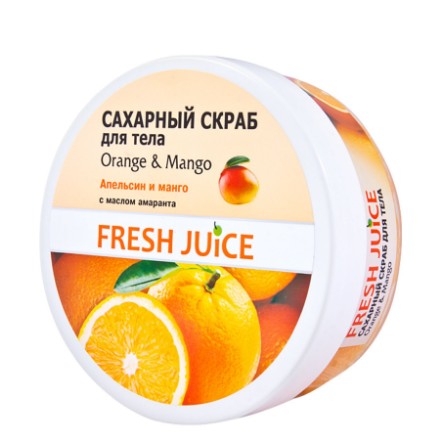 Изображение Сахарный скраб для тела Fresh Juice «Orange & Mango» 225 ml