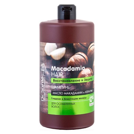 Εικόνα της Σαμπουάν Dr. Sante Macadamia Hair «Αναδόμηση και προστασία» 1000 ml