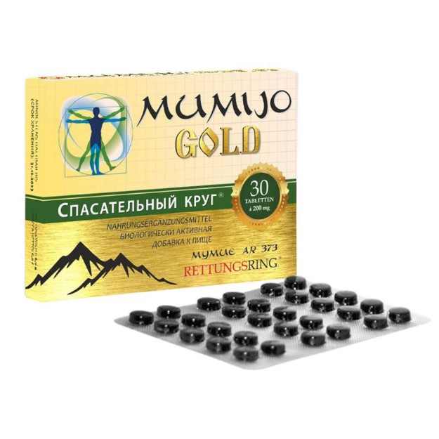 Изображение Мумие Gold 30 таблеток по 200 г