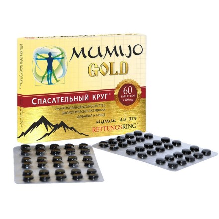 Изображение Мумие Gold 60 таблеток по 200 г