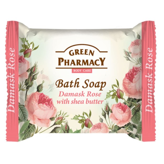 Picture of Καλλυντικό σαπούνι Τριαντάφυλλο Δαμασκού με βούτυρο καριτέ Green Pharmacy 100 g