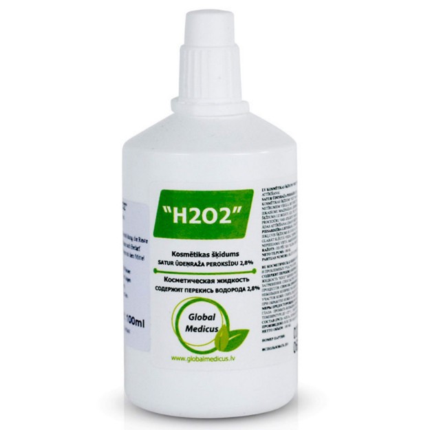 Изображение Косметическая жидкость «H2O2» для очищения кожи на поврежденных и проблемных участках кожи 100 мл