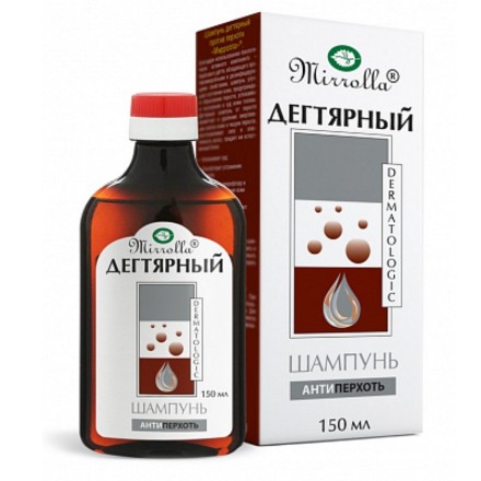 Εικόνα της Σαμπουάν με πίσσα Mirrolla «Κατά της πιτυρίδας» 150 ml