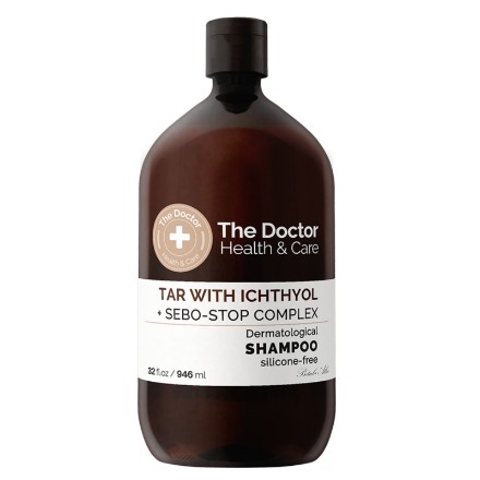 Εικόνα της Σαμπουάν κατά της πιτυρίδας The Doctor «Tar with Ichthyol + Sebo-Stop Complex» 946 ml