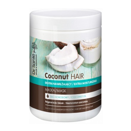 Εικόνα της Μάσκα για ξηρά και εύθραυστα μαλλιά Dr. Sante «Coconut Hair» Extra ενυδάτωση 1000 ml