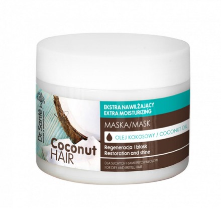 Εικόνα της Μάσκα για ξηρά και εύθραυστα μαλλιά Dr. Sante «Coconut Hair» Extra ενυδάτωση 300 ml