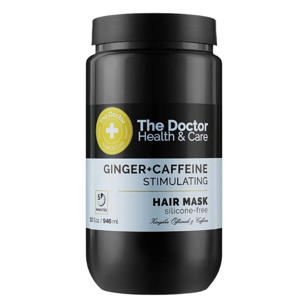 Изображение Стимулирующая маска для волос The Doctor «Кофеин + имбирное масло» 946 мл