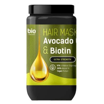 Εικόνα της Μάσκα Bio Naturell για όλους τους τύπους μαλλιών «Avocado Oil & Biotin» 946 ml