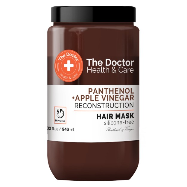Изображение Маска для волос The Doctor «Пантенол + Яблоко» Реконструкция 946 мл