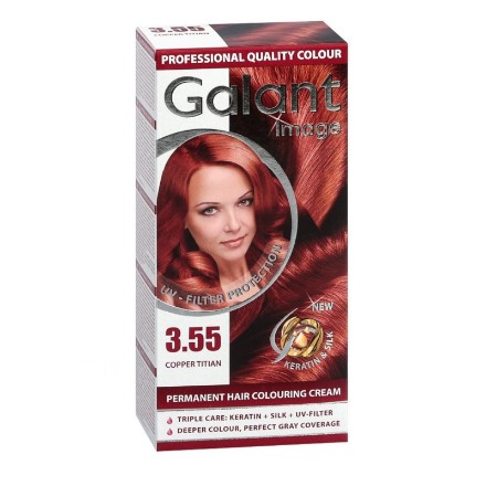 Εικόνα της Βαφή για μαλλιά Galant 3.55 Copper Titian