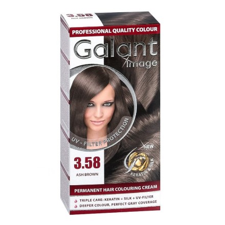 Εικόνα της Βαφή για μαλλιά Galant 3.58 Ash Brown