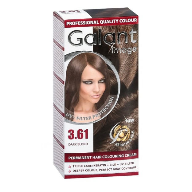Изображение Стойкая крем-краска для волос Galant Image  3.61 Dark Blond