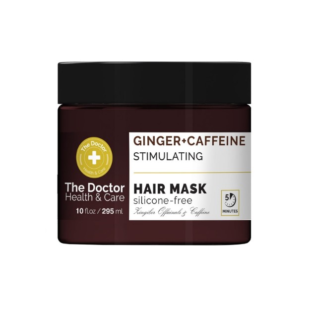 Picture of Τονωτική μάσκα μαλλιών The Doctor «Καφεΐνη + λάδι τζίντζερ» 295 ml