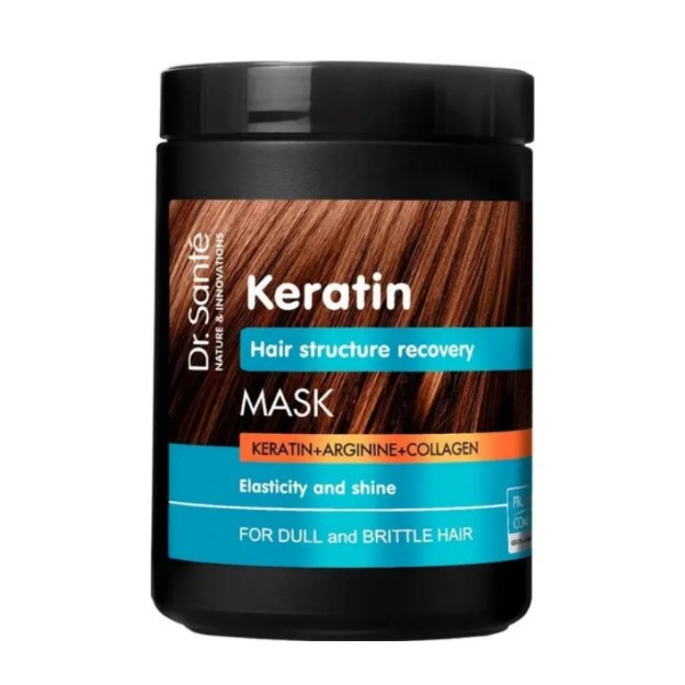 Picture of Μάσκα μαλλιών Dr. Sante Keratin για αναδόμηση και λείανση, 1000 ml