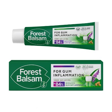 Εικόνα της Οδοντόκρεμα Forest Balm, για την αντιμετώπιση της ουλίτιδας, με εκχύλισμα φασκόμηλου και αλόη βέρα, 75 ml