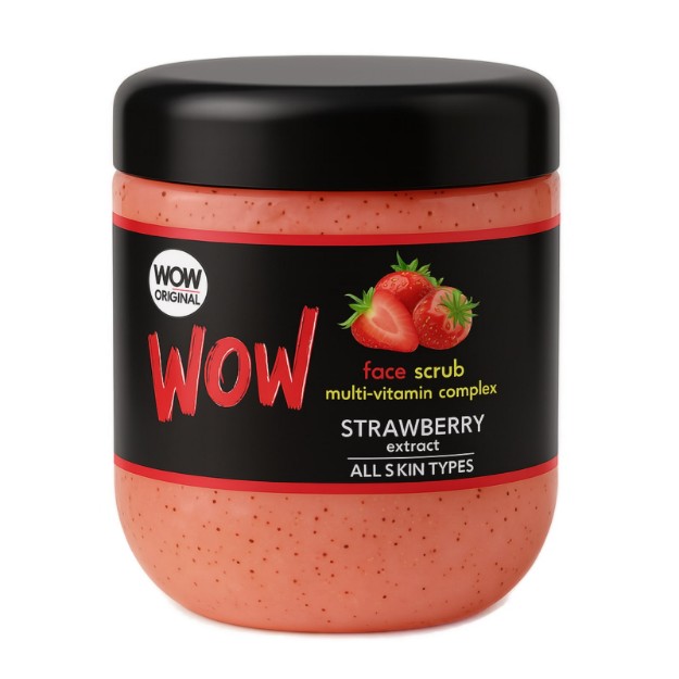 Picture of Απαλό scrub προσώπου με εκχύλισμα φράουλας WOW, 500 ml