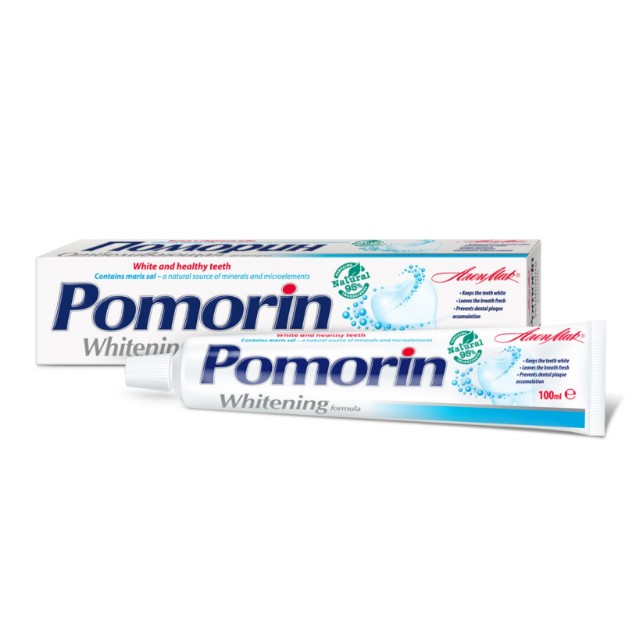 Picture of Οδοντόκρεμα Pomorin Whitening Formula με θαλάσσια άλατα, 100 ml