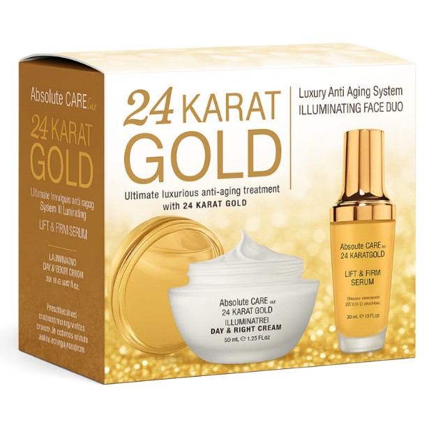 Picture of Αντιγηραντικό σετ AC 24K Gold Duo – 24ωρη κρέμα προσώπου, 50 ml & Ορός, 30 ml