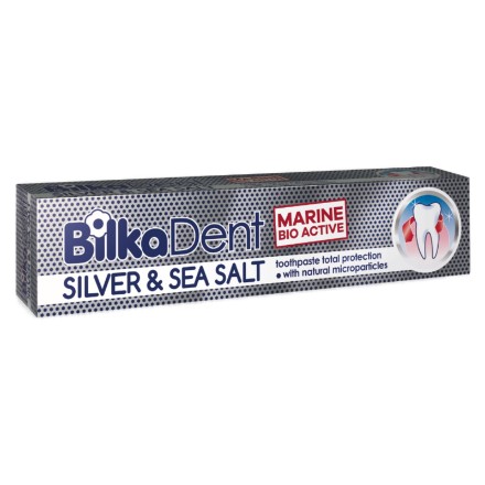 Εικόνα της Οδοντόκρεμα BilkaDent Silver & Sea Salt για ολική προστασία, 75 ml