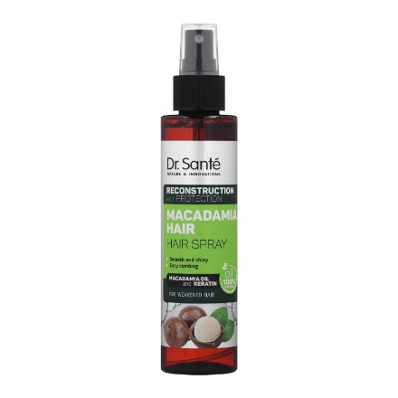 Εικόνα της Σπρέι μαλλιών Dr. Sante Macadamia Hair «Αναδόμηση και προστασία», 150 ml