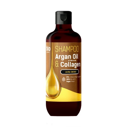 Изображение Шампунь Bio Naturell Argan Oil of Morocco & Collagen – Ультраэнергия, 355 мл