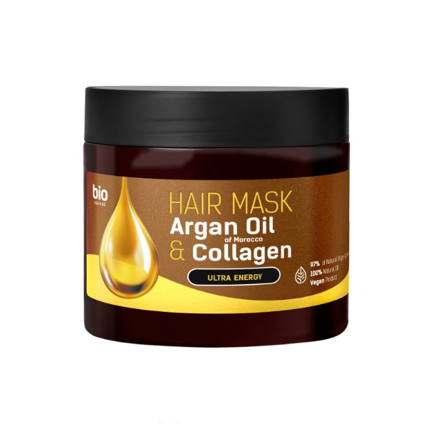 Изображение Маска для волос Bio Naturell Argan Oil & Collagen «Ультраэнергия», 295 мл
