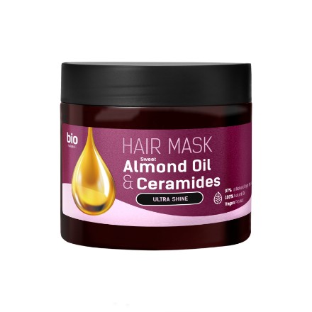 Εικόνα της Μάσκα μαλλιών Bio Naturell με έλαιο αμυγδάλου & κεραμίδια για λάμψη και βαθιά επανόρθωση, 295 ml