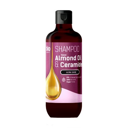 Изображение Шампунь Bio Naturell Sweet Almond Oil & Ceramides – Ультраблеск, 355 мл