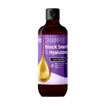 Изображение Шампунь Bio Naturell Black Seed Oil & Hyaluronic Acid – Ультраувлажнение, 355 мл