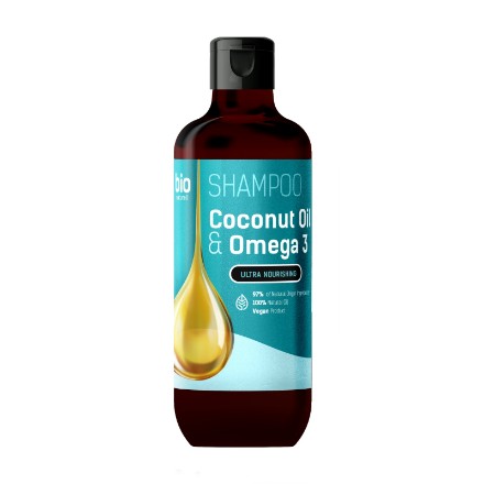 Εικόνα της Σαμπουάν Bio Naturell με έλαιο καρύδας & ωμέγα-3 για βαθιά θρέψη και προστασία, 355 ml