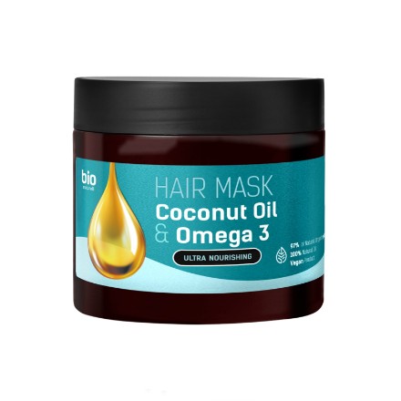 Εικόνα της Μάσκα μαλλιών Bio Naturell με έλαιο καρύδας & ωμέγα-3 για βαθιά θρέψη & προστασία, 295 ml