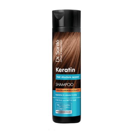 Εικόνα της Σαμπουάν Dr. Sante Keratin για αναδόμηση και ενδυνάμωση μαλλιών, 250 ml