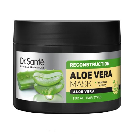 Εικόνα της Μάσκα μαλλιών Dr. Sante Aloe Vera Αναδόμηση, 300 ml