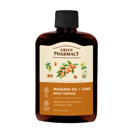 Εικόνα της Λάδι για μασάζ και περιποίηση Green Pharmacy «Σφριγηλό σώμα», 200 ml