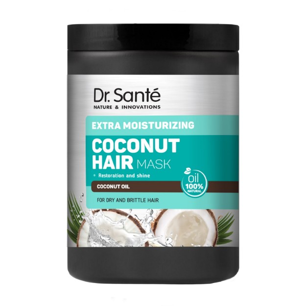 Picture of Μάσκα για ξηρά και εύθραυστα μαλλιά Dr. Sante «Coconut Hair» Εντατική ενυδάτωση, 1000 ml