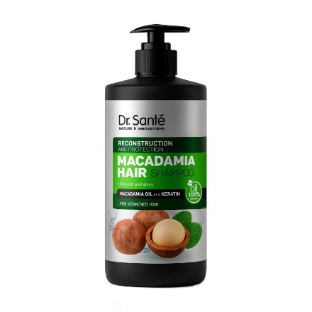 Εικόνα της Σαμπουάν Dr. Sante Macadamia Hair για αναδόμηση & προστασία, 1000 ml
