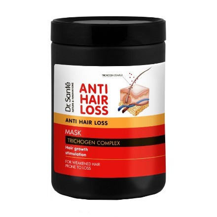 Εικόνα της Μάσκα μαλλιών Dr. Sante Anti Hair Loss για αδύναμα και με τάση τριχόπτωσης μαλλιά, 1000 ml