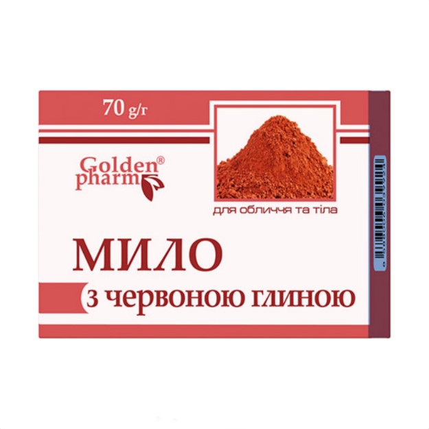 Изображение Мыло с красной глиной Golden Farm, 70 г