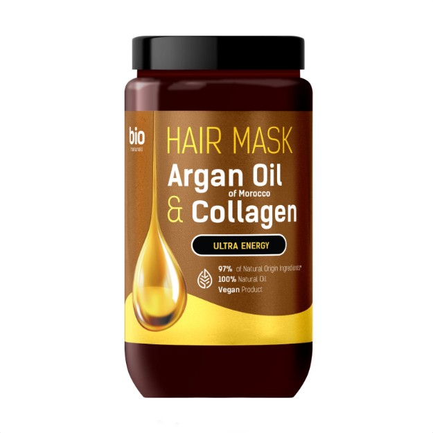 Изображение Маска для волос Bio Naturell Argan Oil & Collagen «Ультраэнергия», 946 мл