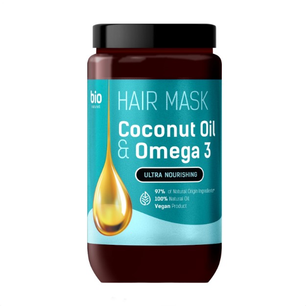 Picture of Μάσκα μαλλιών Bio Naturell με έλαιο καρύδας & ωμέγα-3 για βαθιά θρέψη & προστασία, 946 ml