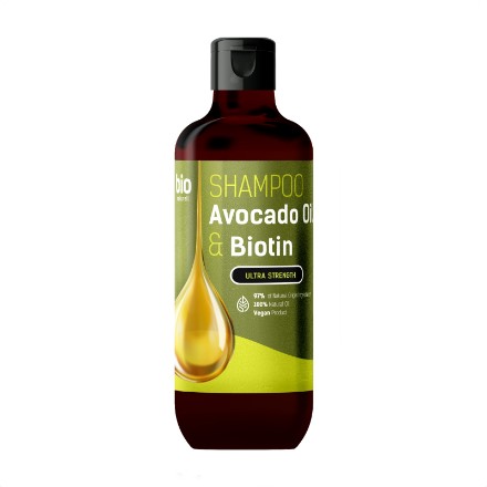 Εικόνα της Σαμπουάν Bio Naturell με έλαιο αβοκάντο & βιοτίνη για ενδυνάμωση & αποκατάσταση, 355 ml