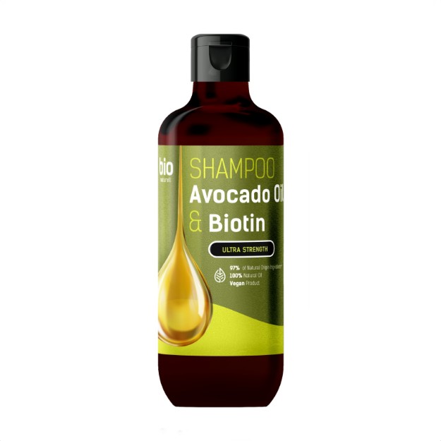 Picture of Σαμπουάν Bio Naturell με έλαιο αβοκάντο & βιοτίνη για ενδυνάμωση & αποκατάσταση, 355 ml