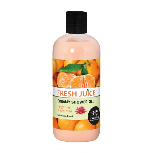 Изображение Крем-гель для душа Fresh Juice «Мандарин & Авапухи», 500 мл