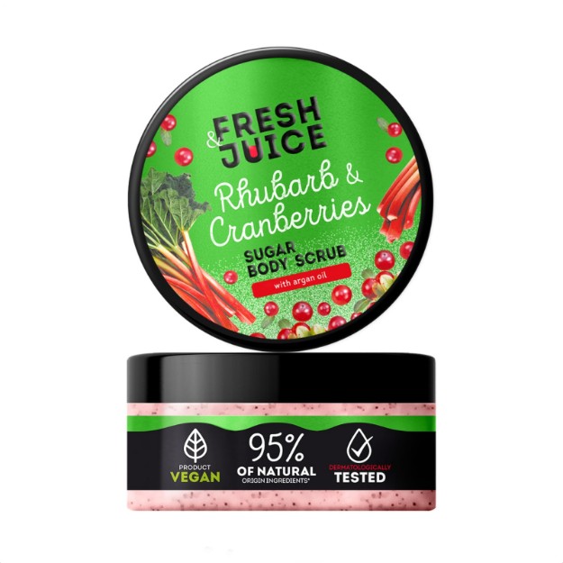 Picture of Scrub σώματος Fresh Juice Rhubarb & Cranberries, 200 ml