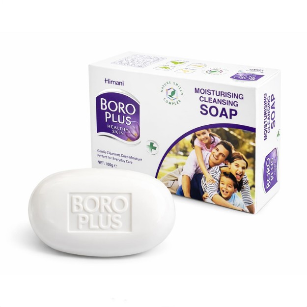 Изображение Мыло Boro Plus увлажняющее, с растительными экстрактами, 100 г