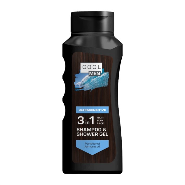 Picture of Σαμπουάν-αφρόλουτρο 3 σε 1 Cool Men Ultrasensitive, 400 ml